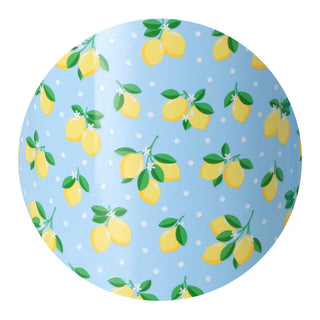 lemon pattern on a blue background