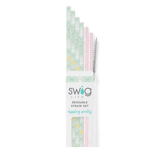 Hoppy Easter Reusable Straw Set