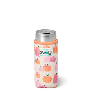 Pumpkins and Bows Swig Slim Can Coolie