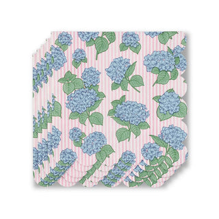 Hydrangea cocktail napkins