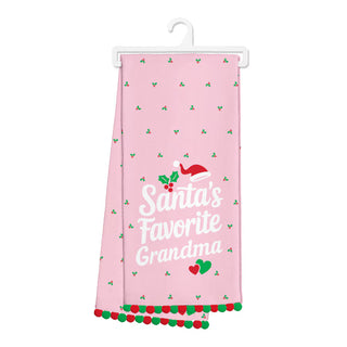 Santa's Fav Grandma Tea Towel