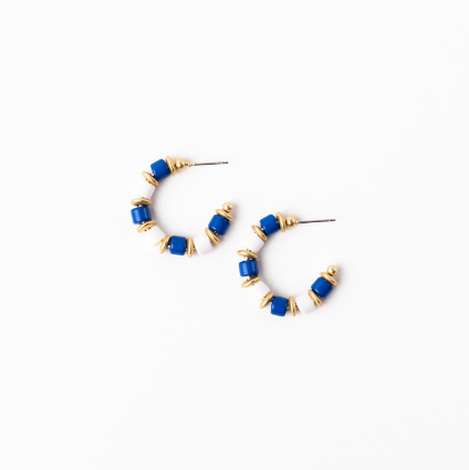 SM Blue&White Cara Earring