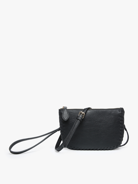 Black Whipstitch Crossbody