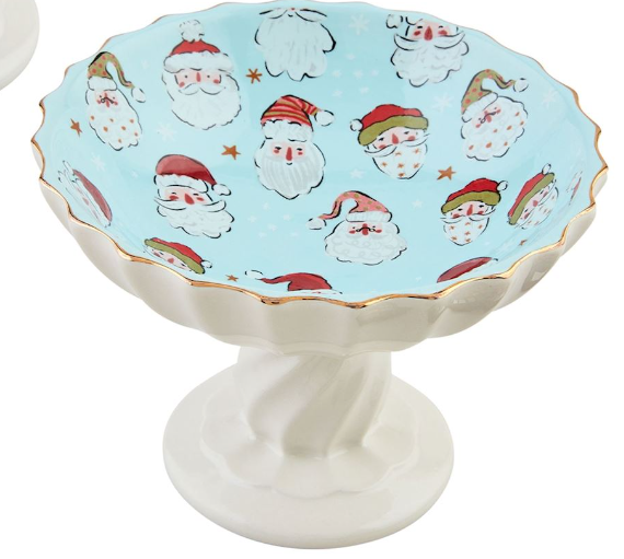 Santa Pedestal Candy Dish