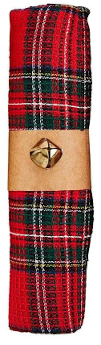 Red Tartan Bell Towel