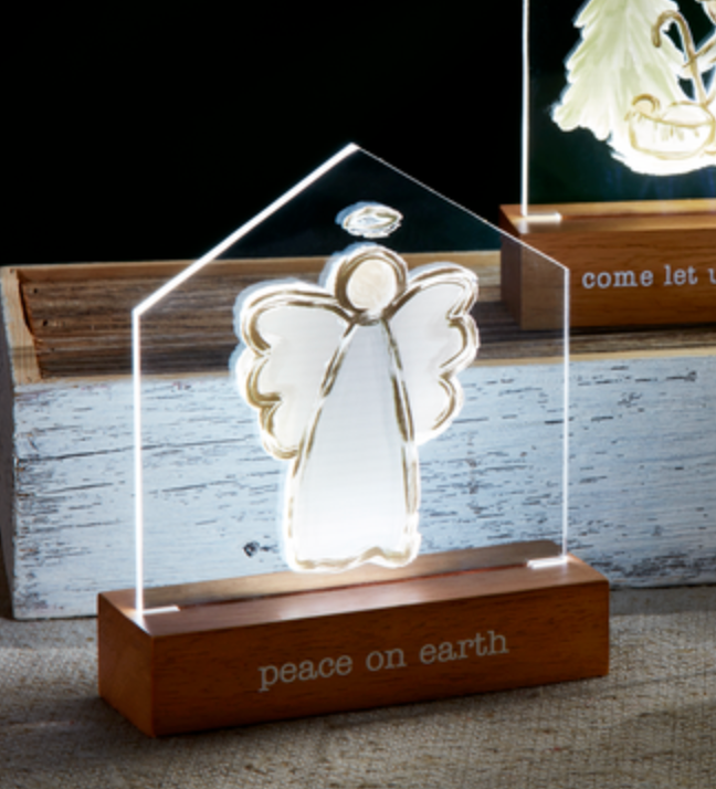 Angel LED Acrylic Sitter