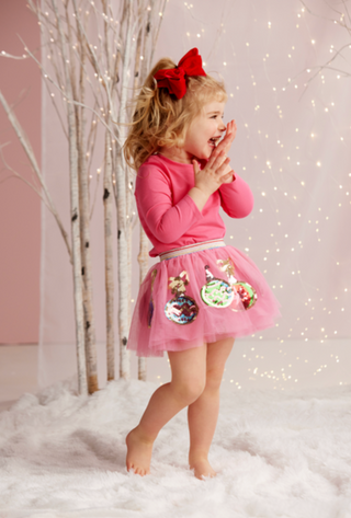 Pink Christmas Sequin TUTU