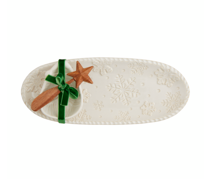 White Christmas Hostess Tray