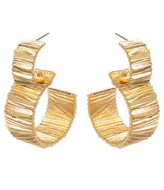 Gold Ruffle Texture Hoop