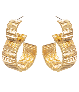 Gold Ruffle Texture Hoop