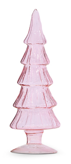 10" Pink Glass Tree