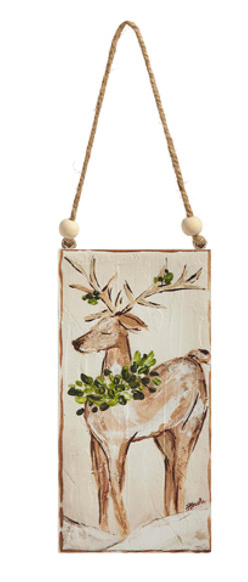 Left Deer7" Ornament