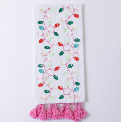 Embellished Lights Tea Towel