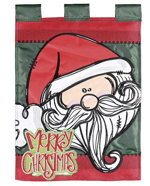 Santa Merry Xmas Garden Flag