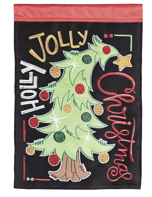 Holly Jolly Xmas Garden Flag