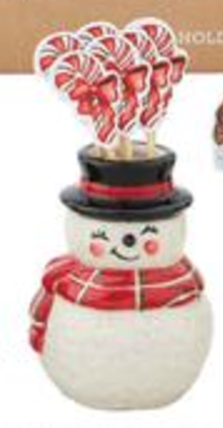 Snowman Toothpick Holder