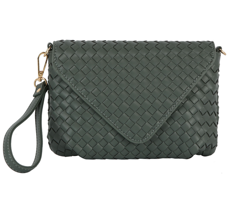 Sage Braided Crossbody