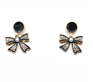 Black Bow Stud