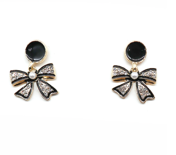 Black Bow Stud