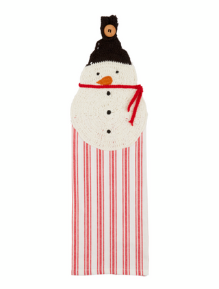 Snowman Xmas Hanging Towel