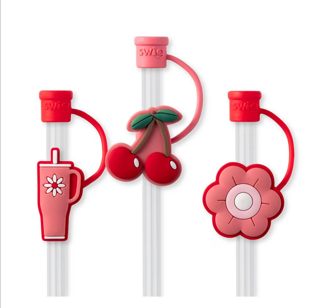 Cherry Pie Straw Topper Set