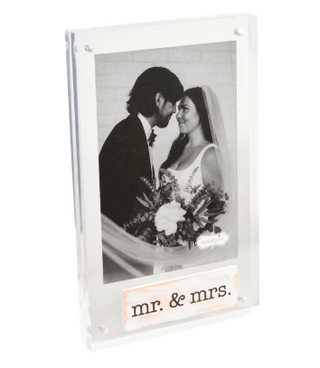 Mr. & Mrs. Plank Acrylic Frame