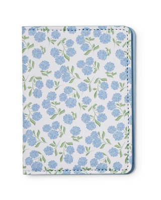Hydrangea Passport Holder Blue 1