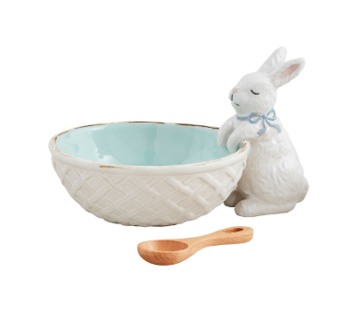 Blue Bunny Candy Dish Set