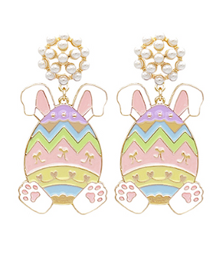 Easter Egg Bunny Earring