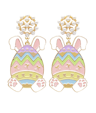 Easter Egg Bunny Earring