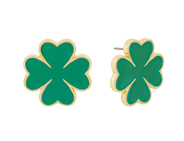 St Patrick Clover Earring