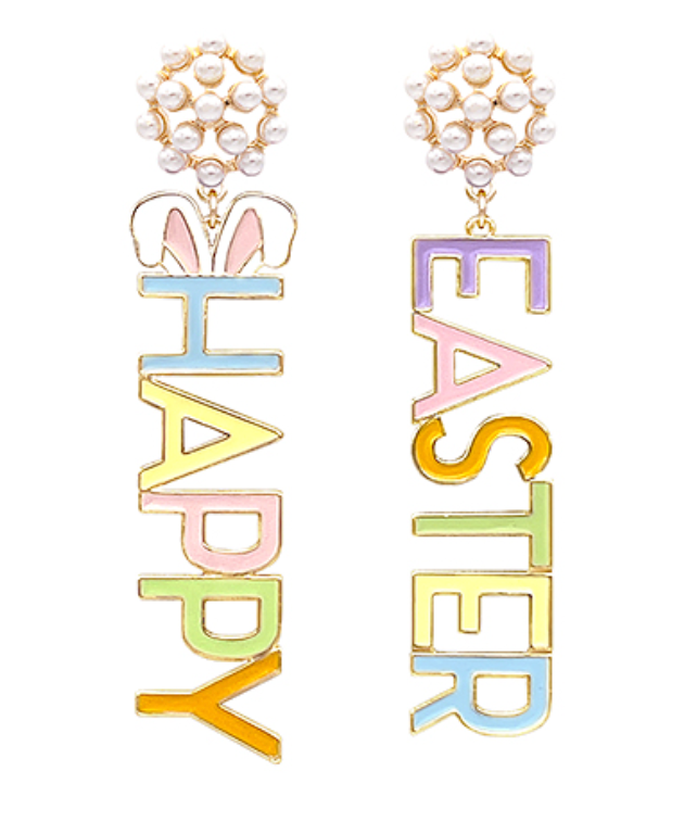 Happy Easter Epoxy Earring