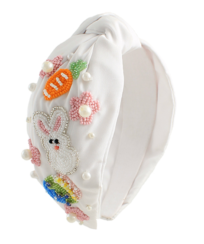 White Easter Theme Headband