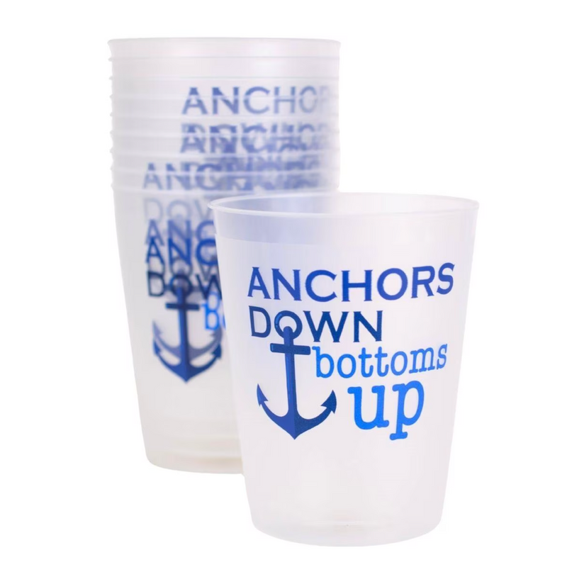 Anchors Down Party Cups