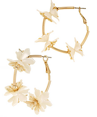 Cream Flower Hoop