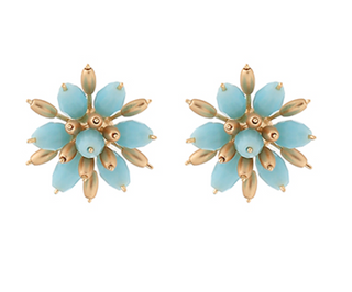 Turquoise Cluster Stud