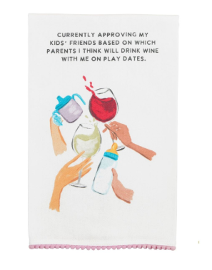 Wine Funny Mom Towel