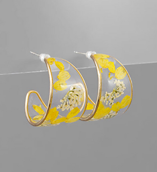 Ivory Resin Flower Hoop