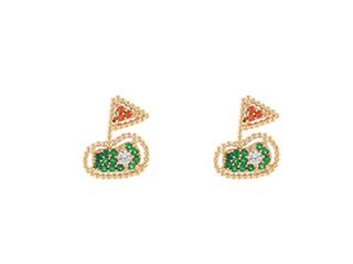 Golf Hole Crystal Stud