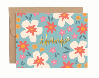 Floral Thanks Card