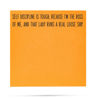 Self Discipline Little Notes