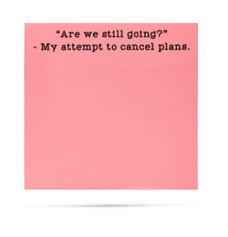 Cancel Plans Little Notes