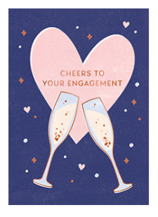 Bubbles Engagement Card