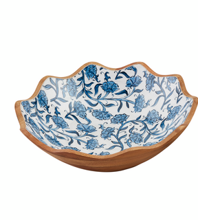 Large Block Print Enamel Bowl