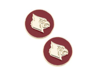 Round UofL Gameday Earrings