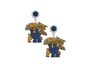 KY Wildcats Resin Mascot Earrings