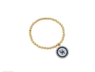 Gold Beaded Bracelet for UK Fans 