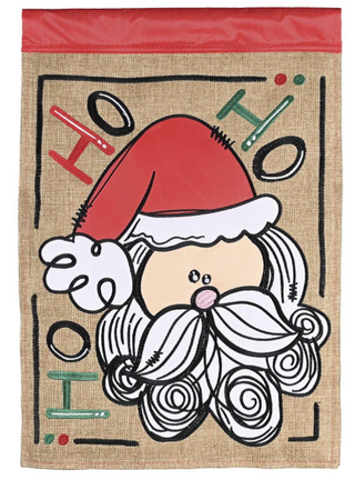 Ho Ho Ho Santa Garden Flag 