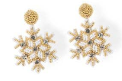 Snowflake Beaded Earring