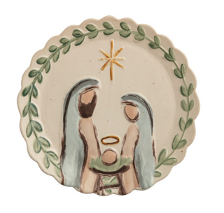 Nativity Round Platter